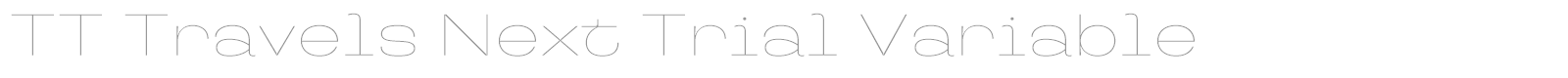 TT Travels Next font preview